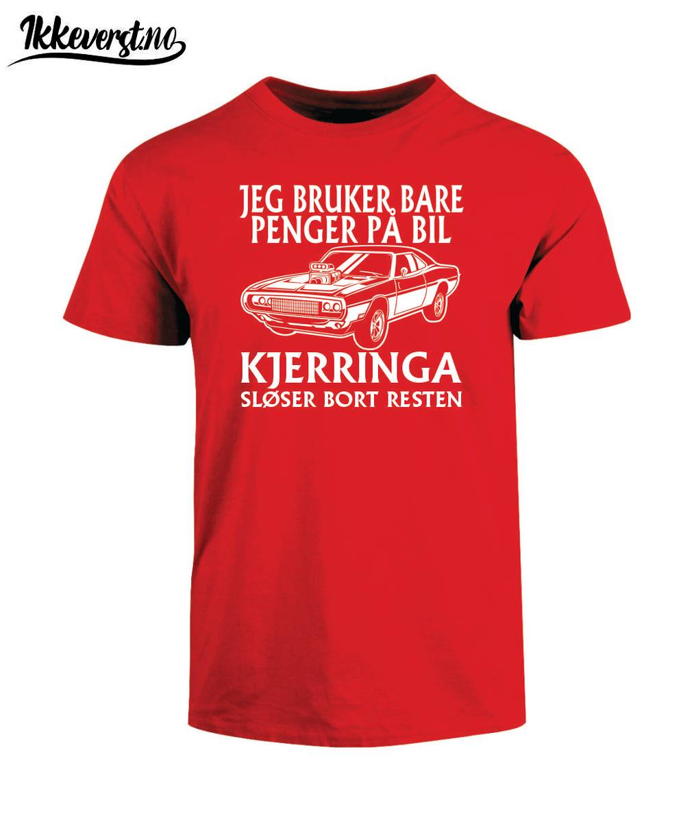 Jeg bruker bare penger på bil - Kjerringa sløser bort resten.